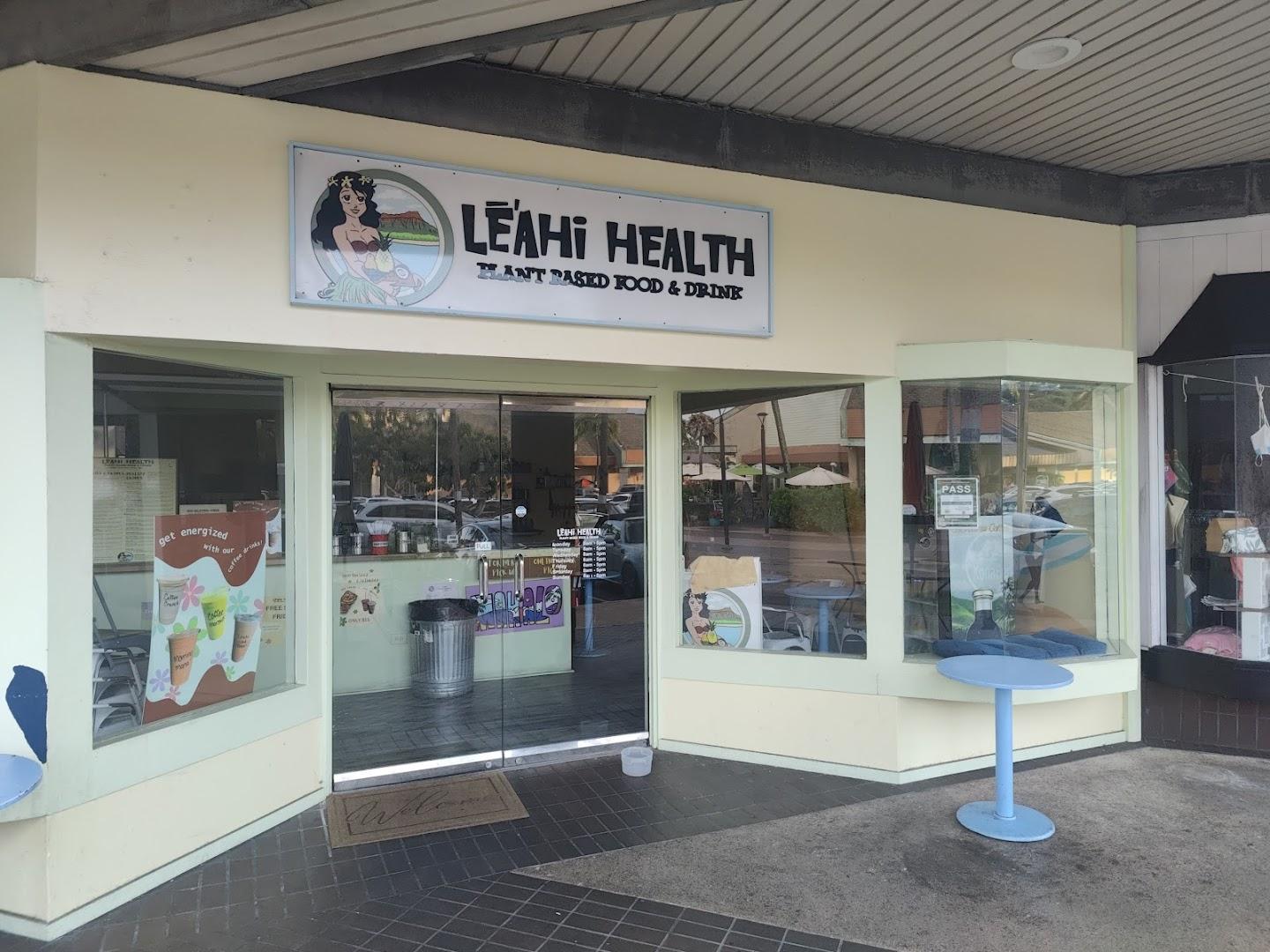 Leahi Health Hawaii Kai Menu